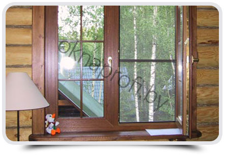 Окна с раскладков в деревянный дом