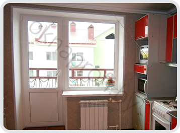 Окна на кухню с балконом 