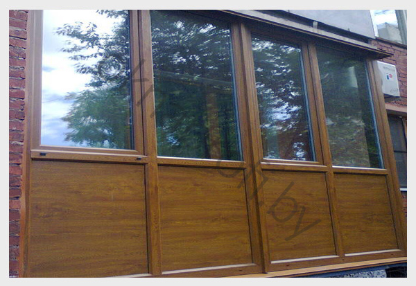 Ламинированные окна на балкон