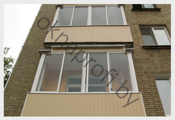 Остекление балконными рамами алюминиевыми