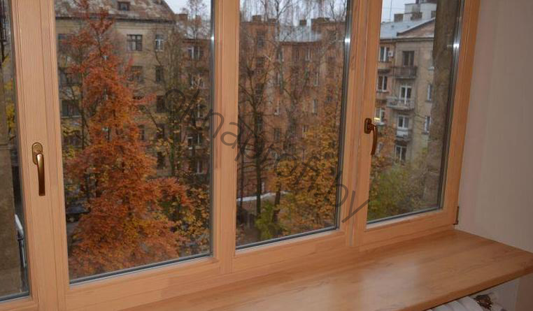 Пример деревянного окна